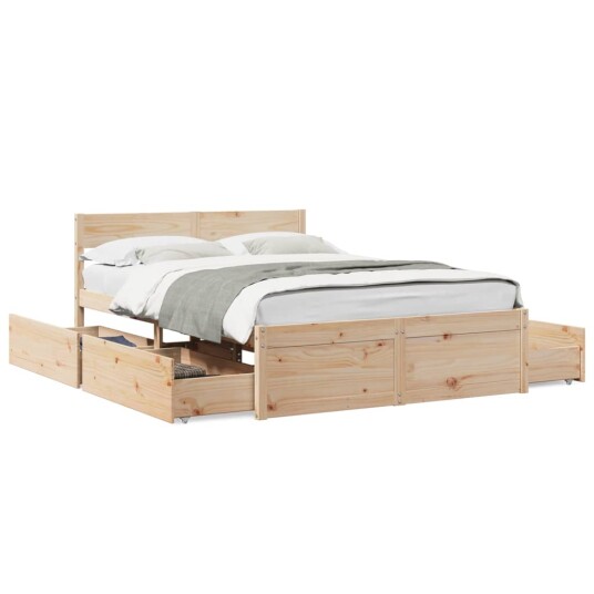  Sengeramme uten madrass 120x190 cm heltre furu 8721102672583