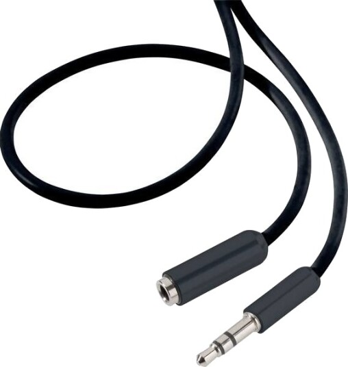 Speaka Professional Sp 7870476 3.5Mm Hankjønn 3.5Mm Hunkjønn 0,5 M Sort