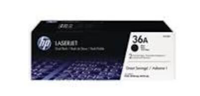 HP Toner 36A Sort 2-pakning
