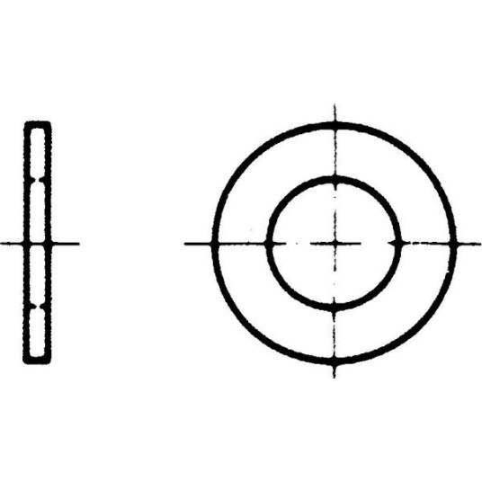 REYHER 001256010027000 Rundskive polyamid DIN 125A Ø2,7/6 mm 1000-pakning Innfesting
