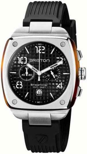 Briston Herreklokke 22142.S.T.1.RB Urban Sort/Gummi Briston Herreklokke 22142.S.T.1.RB Urban Sort/Gummi