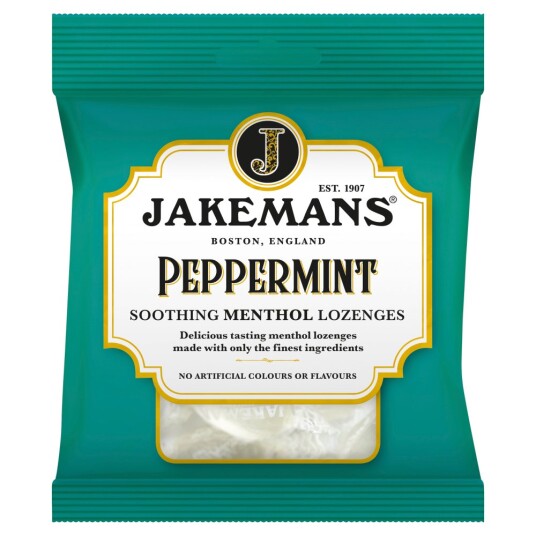 Jakemans Halspastiller Peppermint 73 gr. Jakemans Halspastiller Peppermint 73 gr.