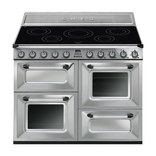 Smeg Victoria 110 cm Induksjonskomfyr med 2 Ovn Rød og SteamClean Smeg Victoria 110 cm Induksjonskomfyr med 2 Ovn Rød og SteamClean