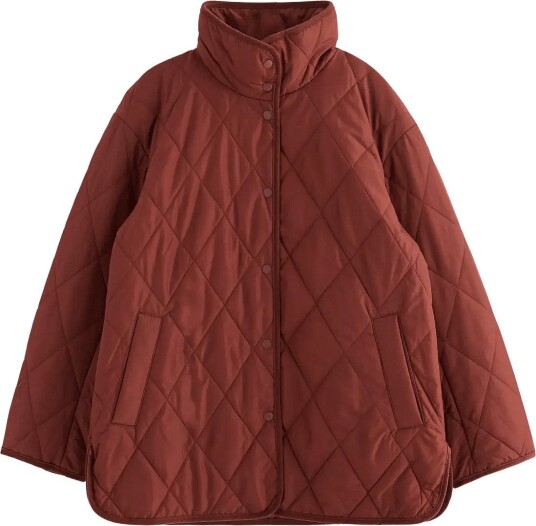 Lindex Quilted Jacket Brown L