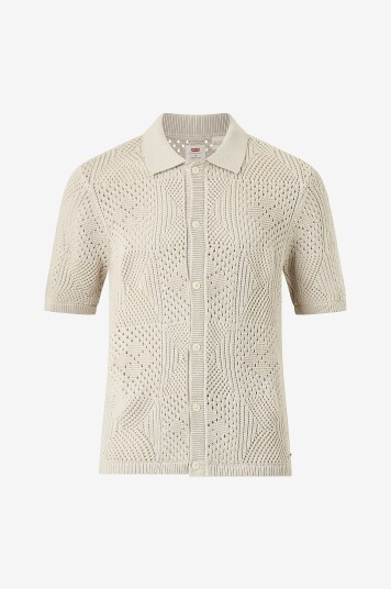 Levi's Genser Camp Shirt Dark Phanto Beige