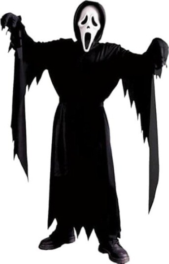 Scream Ghostface Kostyme til Gutt med Hansker 150 cm