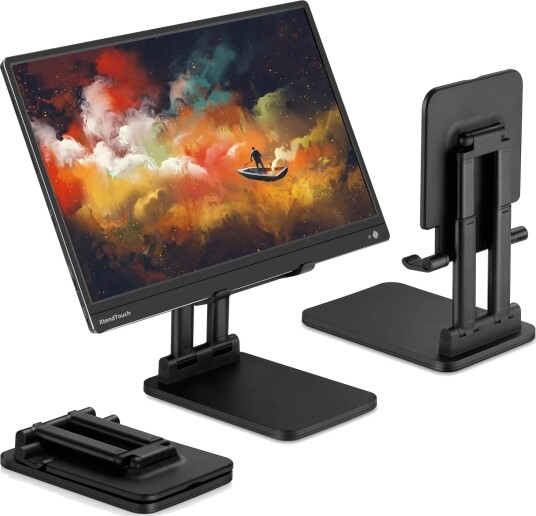 Pepper Jobs SSS-T6 sammenleggbart justerbart monitor-stativ for nettbrett og portable skjermer opptil 17.3"