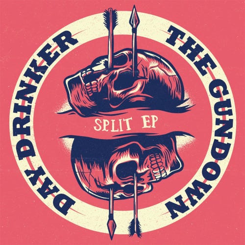 Day Drinker, The Gundown Split EP LP/Vinyl Day Drinker, The Gundown Split EP LP/Vinyl