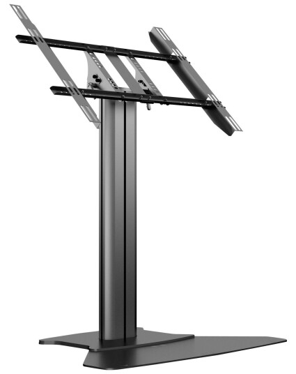 Multibrackets M Public Display Stativ 32-55" Justerbar Høyde med Kabelskjul - Svart