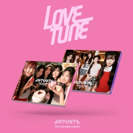 Fifty Fifty Love Tune incl. Booklet, Individual Photocard, Group Photocard, Sticker, Accordion Lyric Card, Postcard + Folding Poster CD Fifty Fifty Love Tune incl. Booklet, Individual Photocard, Group Photocard, Sticker, Accordion Lyric Card, Postcard + Folding Poster CD