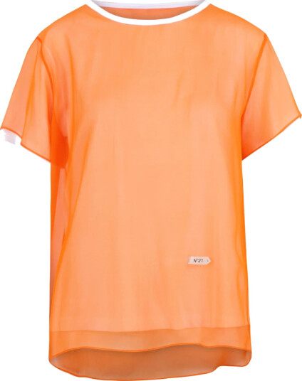 N21 Dame Topper Oransje L,