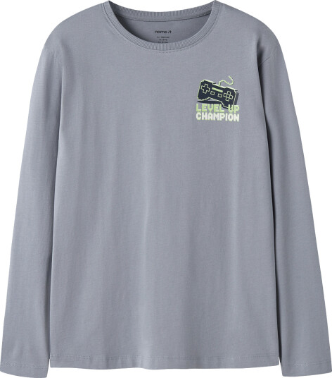 Name It Nkmvictor Ls Nreg Top Grey 122 128