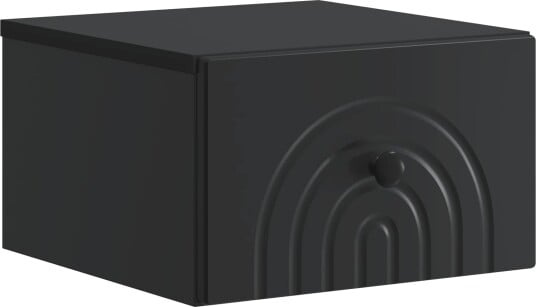 Vegghengt Nattbord Svart 33 x 34,5 x 20 cm Konstruert tre
