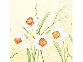 Serviet Duni 33X33 Cm 3-Lag Daffodil Joy,10 Pk X 50Stk