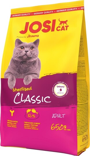 Josicat Tørrfôr Sterilised Classic Laks 2 X 650 G Josicat Tørrfôr Sterilised Classic Laks 2 X 650 G