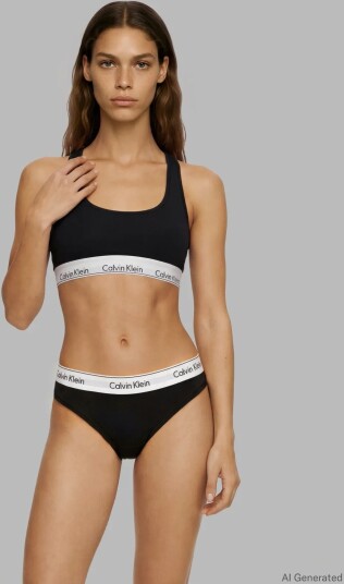 Calvin Klein Thong 2Pk   Black   XS