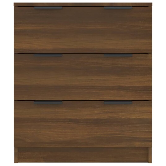 vidaXL Skjenk brun eik 60x30x70 cm konstruert tre