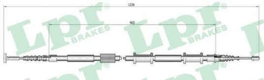 Bremsewire LPR C0340B