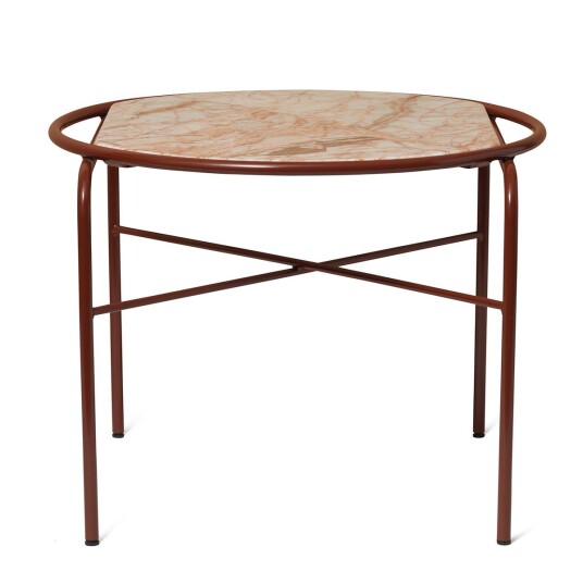 Warm Nordic Secant salongbord marmor Ø60 cm Soft rose