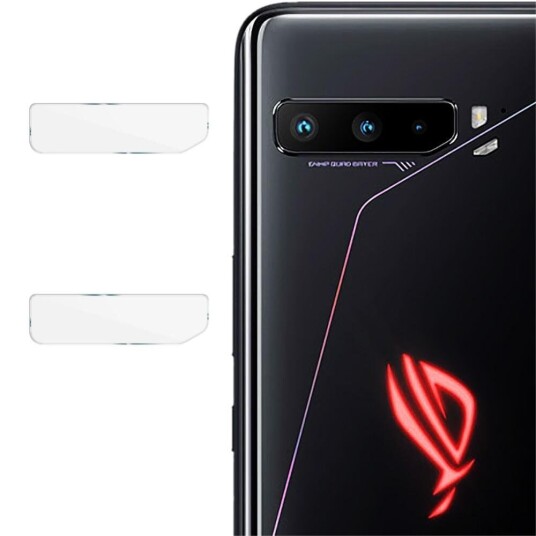 IMAK Asus ROG Phone 3 (ZS661KS) IMAK Beskyttelsesglass til Kameraobjektiv - Gjennomsiktig (2 stk.)