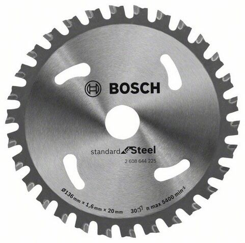 Bosch Sirkelsagblad Standard For Steel 136 X 20 X 1.6 Mm; 30