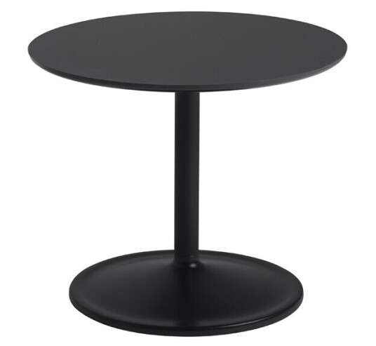 Muuto Soft sidebord Ø 48 cm Black nanolaminate H: 40 cm