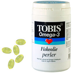 Tobis Fiskeolie Omega 3 Perler 500 mg 200 Kapslar Tobis Fiskeolie Omega 3 Perler 500 mg 200 Kapslar