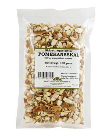 Natur Drogeriet Natur-Drogeriet Pomeransskal Bitter Skåret 100g Natur Drogeriet Natur-Drogeriet Pomeransskal Bitter Skåret 100g