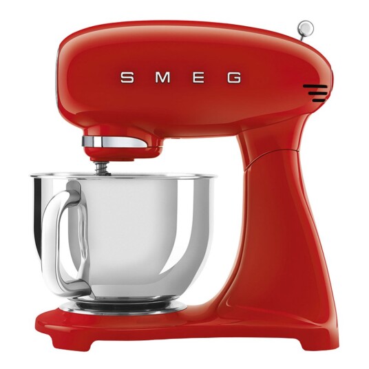 Smeg Kjøkkenmaskin SMF43RDIT 4,8L rød med glasskål Smeg Kjøkkenmaskin SMF43RDIT 4,8L rød med glasskål