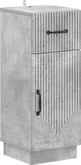 vidaXL Baderom Oppbevaringsskap HOORN Betonggrå 30 x 31 x 77 cm