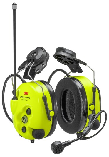 3M Peltor Litecom Plus 7100229277 Hørselvern Med Hjelmfeste & Komradio 16 Kanaler