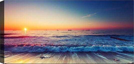 Canvasbilde YTY Nautical & Beach Flerfarget 120x50 cm