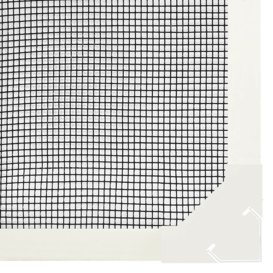 Magnetisk insektskjerm for vindu hvit 120x140 cm