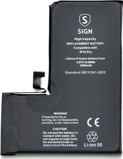 iPhone 14 Pro Batteri med høy kapasitet - 3480mAh