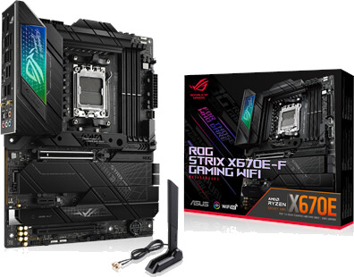 ASUS ROG STRIX X670E-F GAMING WIFI Hovedkort - AMD X670 - AMD AM5 socket - DDR5 RAM - ATX ASUS ROG STRIX X670E-F GAMING WIFI Hovedkort - AMD X670 - AMD AM5 socket - DDR5 RAM - ATX