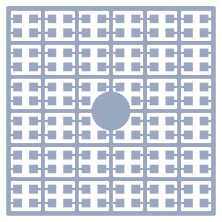 Pixelhobby Midi perler 363 Lys støvete blå 2x2mm 140 piksler