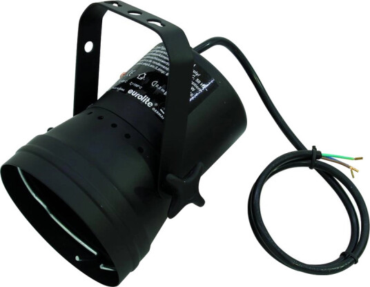 EuroLite T 36 Pinspot With Cable Svart