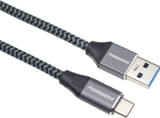 Premiumcord Usb-Kabel Usb-A Til Usb-C 3 M Sølv Ku31cs3