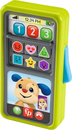 Fisher Price FP 2-i-1 Skyv for å lære Telefon Nordisk