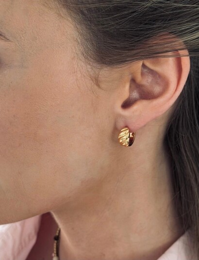 Bud to rose Gem Earring Silver Gold Bud to rose Gem Earring Silver Gold