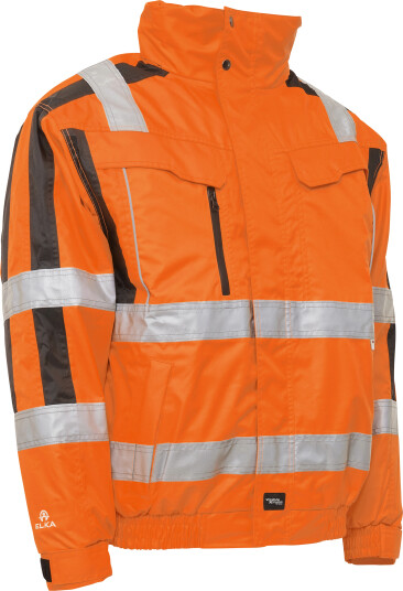 Elka Synlig Xtreme 2 i 1 Vinter Pilotjakke Fl.orange/sort 4XL