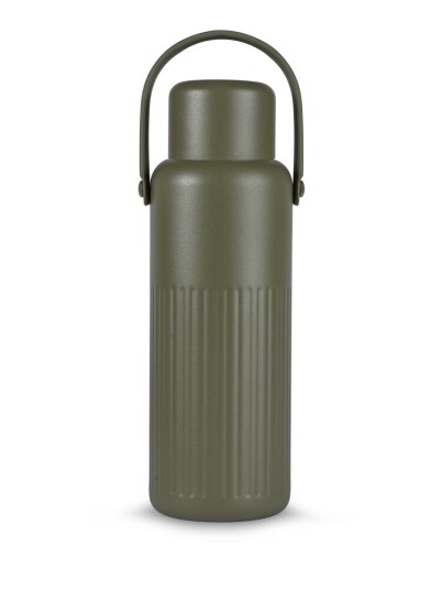 Sagaform Theo Thermal Flask - Khaki green - ONE SIZE