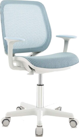 Høydejusterbar barnestol med setebrems ergonomisk skrivebordsstol kontorstol blå