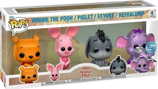 Northix Disney Winnie the Pooh Eksklusivt 4-figur samleobjektsett