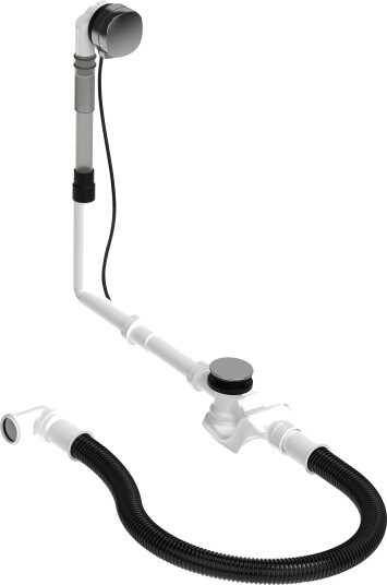 Duravit 792205000001000 Avløpssett med overløp, 420x80x450 mm, Baderom
