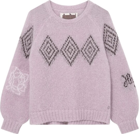 Heyanno Mmhbass Sheer Knit   Purple   S