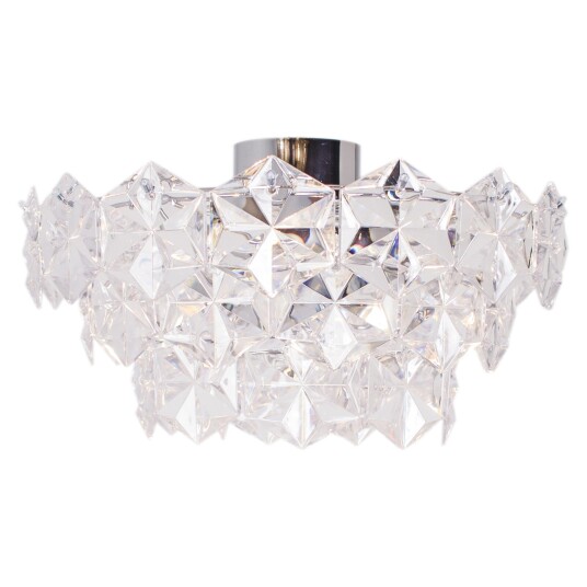 By Rydéns Monarque plafond Krom/klar 51 cm Gjennomsiktig