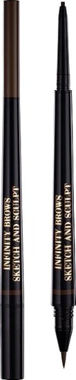 Infinity Power Brows Sketch And Sculpt Liquid Liner & Pencil Dark Brown