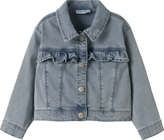 Name It Jakke NmfJulia Light Blue Denim Name It 2 år 92 Overgangsjakke Blå