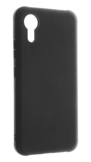 Insmat Mobildeksel for Samsung XCover 7 - Krystallbakdeksel i Sort TPU